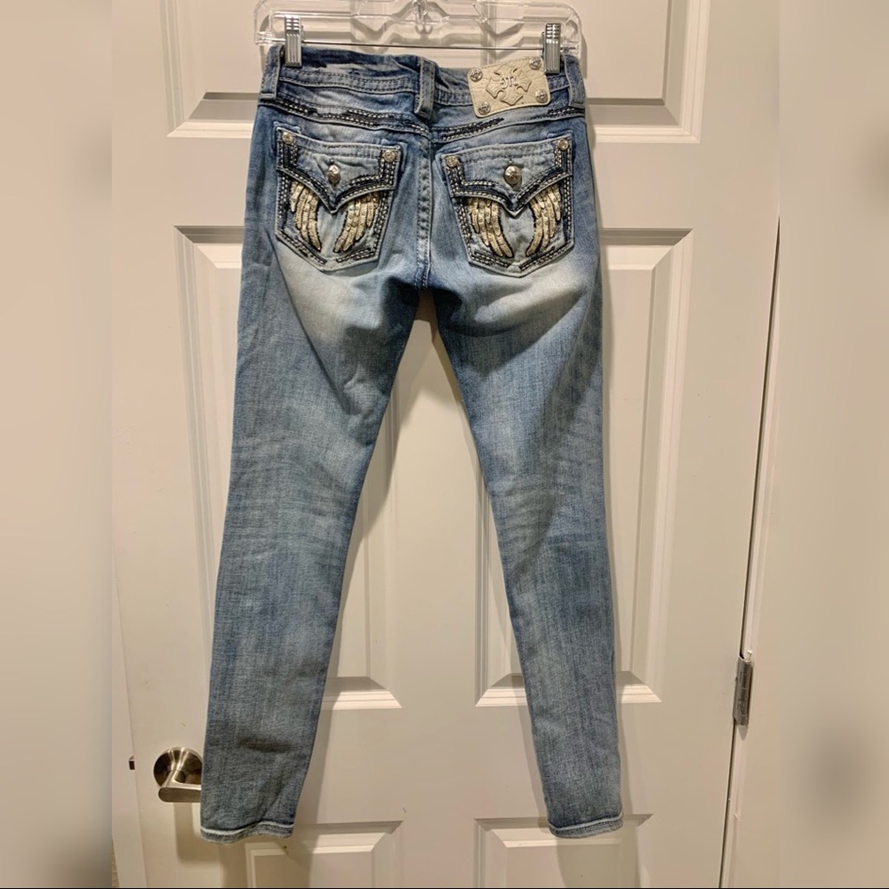 62: MissMe Womens AngelWings Embellished Bootcut